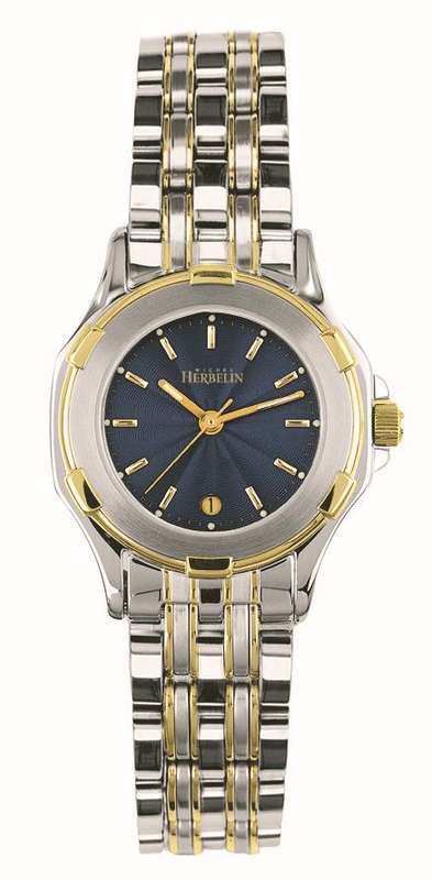 MICHEL HERBELIN 18CT GOLD PLATED TWO TONE BRACELET WATCH 12843/T15B - *** R 8,000-00 ***
