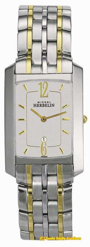 MICHEL HERBELIN MEN'S TWO TONE BRACELET WATCH - 16862/T12B *** R 9,000-00 ***