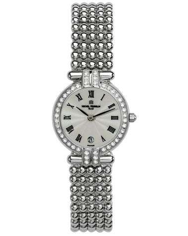 MICHEL HERBELIN Womens S/Steel Pebble Link Stones dial Bracelet Watch 16863/38XB08 ** R 12,000-00 **