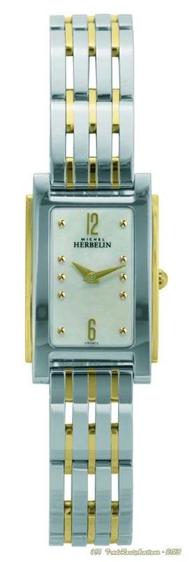 MICHEL HERBELIN Stainless Steel Bracelet Two tone MOP DIAL Ladies Watch 17033-BT19 ** R 9,000-00 ***