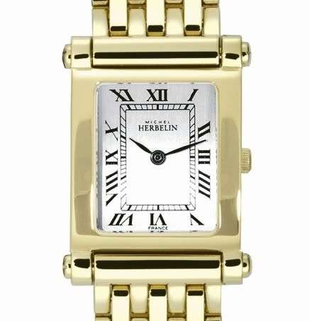 MICHEL HERBELIN LADIES GOLD PLATED BRACELET WATCH - 17049 *** R 8,000-00 ***