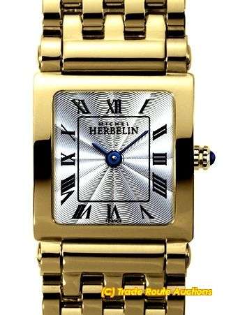 MICHEL HERBELIN LADIES GOLD PLATED WATCH - 17149/BP08 - STYLISH WATCH