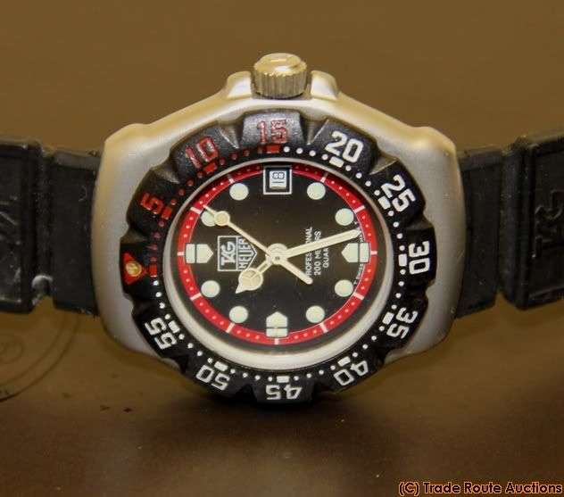 Ladies Formula 1 TAG Heuer Professional Sports Watch Rare Black/Red Dial