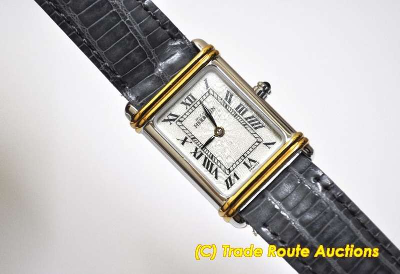 MICHEL HERBELIN CARTIER STYLE WOMENS LEATHER BAND WATCH - 17068*** R 8,000-00 ***