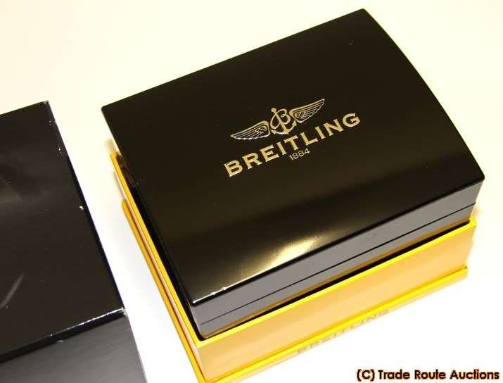 Authentic Breitling Watch Box -Presentation Case - Mint with inner Bakelite box
