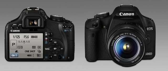 Canon EOS 500D Digital SLR camera 15.1 Megapixels FULL HD + Canon 18-55mm Lens KIT