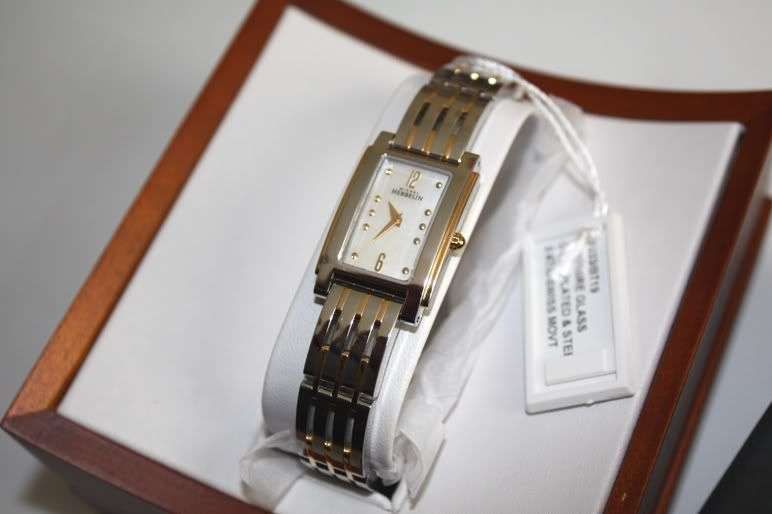 MICHEL HERBELIN LADIES TWO TONE BRACELET WATCH  BRAND NEW IN BOX - 17033/BT19