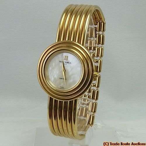MICHEL HERBELIN MOTHER OF PEARL DIAL LADIES GOLD PLATED BRACELET WATCH - 7095 *** R 9,000-00 ***