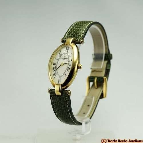MICHEL HERBELIN LADIES GOLD PLATED LEATHER BAND WATCH - 7048 *** R 6,000-00 ***