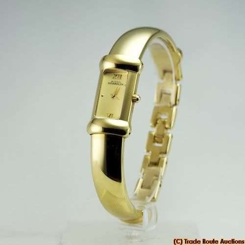 MICHEL HERBELIN LADIES GOLD PLATED BRACELET WATCH - 1037 *** R 7,000-00 ***