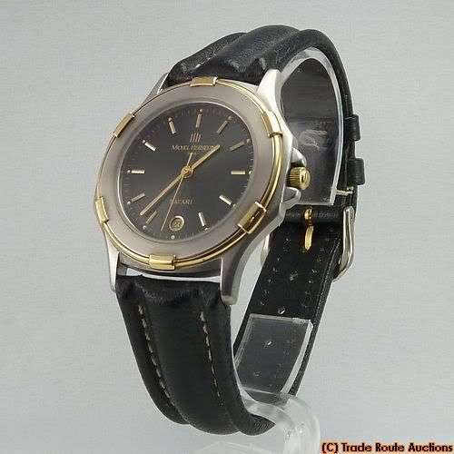 MICHEL HERBELIN SAFARI DATE MENS LEATHER BAND WATCH -12441 *** R 9,000-00 ***