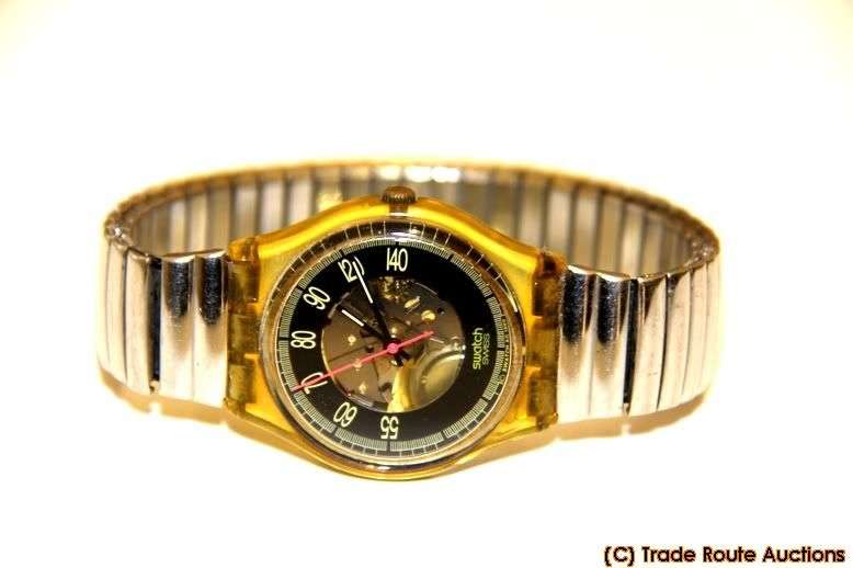 GK118 Swatch - Red Line Classic Hands Glow Artistic  - Clearance SALE 50% OFF