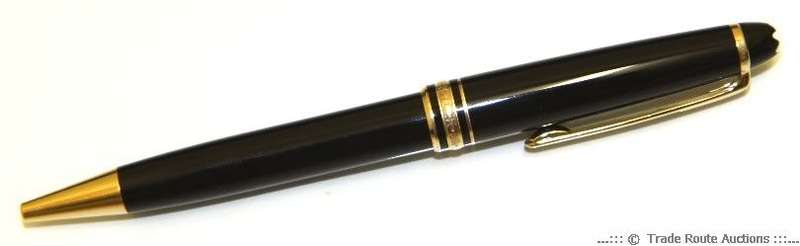Mont Blanc Meisterstuck Gold Plated Ball Point Pen in BOX **** MONTBLANC ****