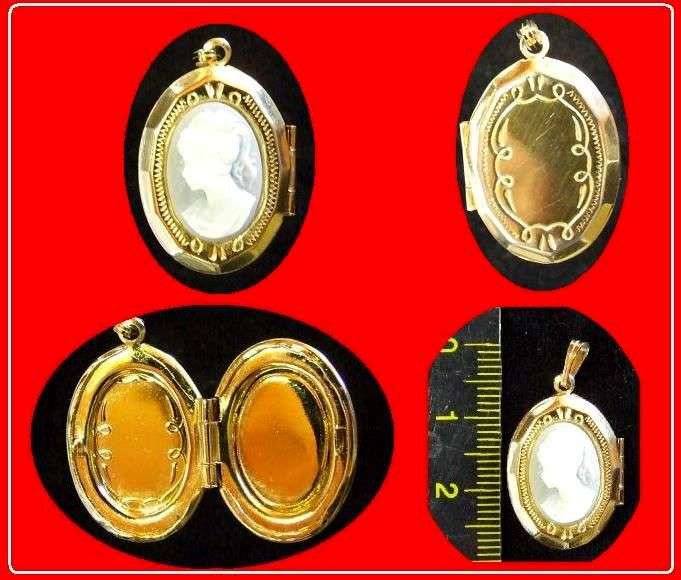 Golden Cameo Locket @ R1-00 No Reserve!!!