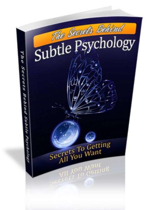The Secrets Behind Subtle Psychology - Ebook (Free download)
