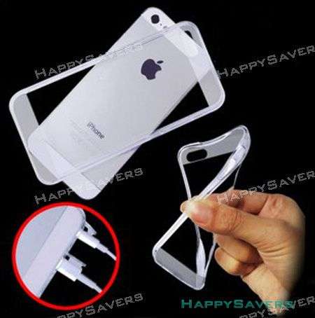 Clear Crystal Transparent Soft Back Case Cover For Apple iPhone 5 5S