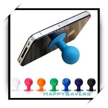 Rubber Suction Ball Stand Holder iStand for iPhone Samsung HTC Smartphone