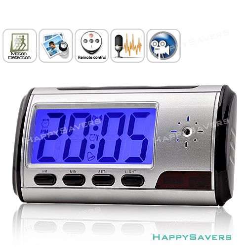 Digital Spy Clock Security Hidden DVR Camera Motion Detector DV
