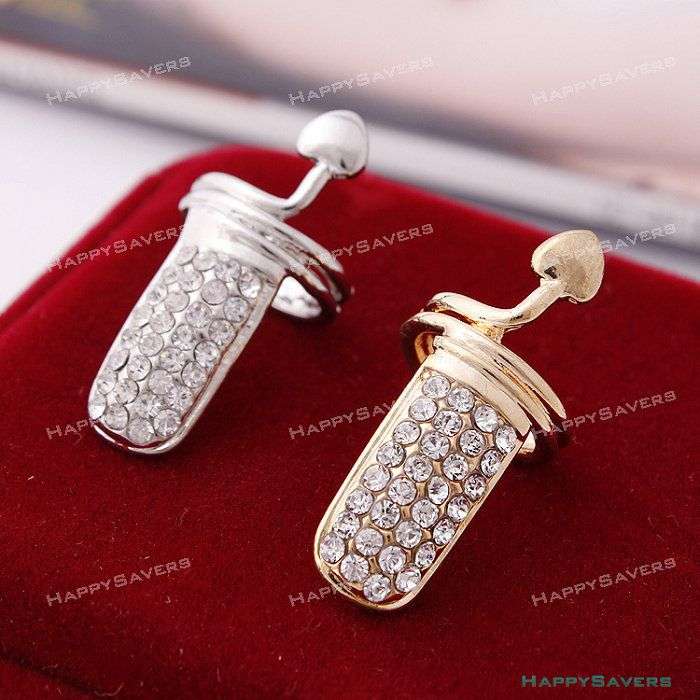 Nail Ring Rhinestone with Heart Detail