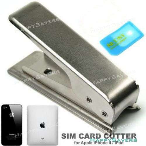 Micro Sim Cutter And Sim Card Adapter For iPad & iPhone 4
