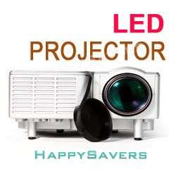 Mini HDMI AV LED Digital Projector W/ USB & SD Card Slot & Speaker
