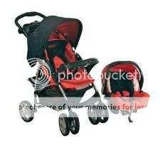 Graco ultima baby pram in orange and black