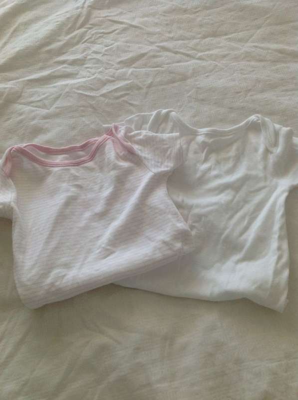Baby girl pack of 6 vests short sleeves size 2-3years