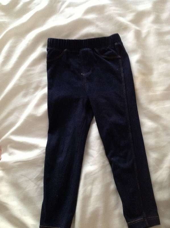 Baby Girl Soft Denim Leggings By GAP in size 2years