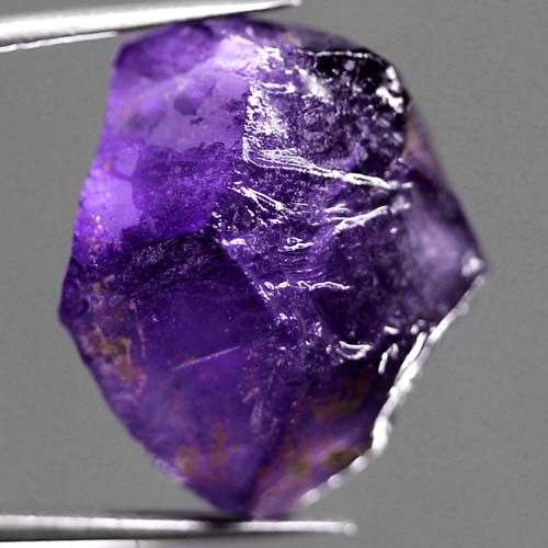 STUNNING LARGE 17.26CT. ROUGH DARK PURPLE 100% NATURAL AMETHYST