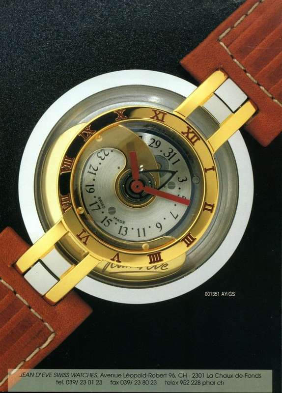 Jean d'Eve Samara generator swiss timepiece