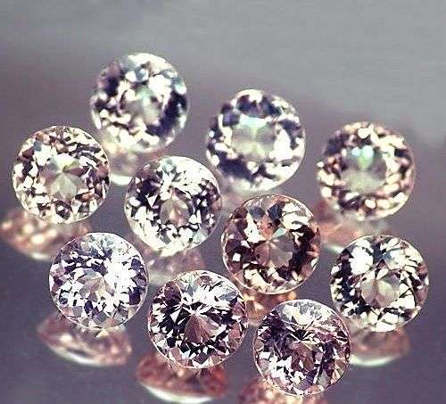 GLORIOUS LOT - 3.45CTR. (10 PCS) ROUND FACET CALIBRATED SIZE (5 x 5 mm) PINK MORGANITES