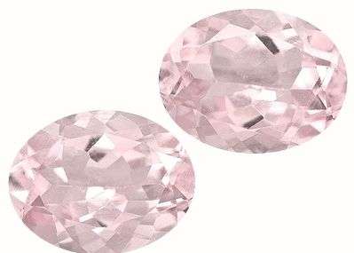 MAGNIFICENT PAIR OF 1.65CT. AAA OVAL FACET 100% NATURAL PINK MORGANITES (PINK EMERALD)