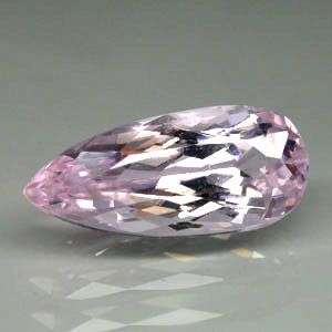 THIS IS A BEAUTY!   GORGEOUS 5.57 CT. PEAR FACET 100% NATURAL TOP SILVER PINK KUNZITE