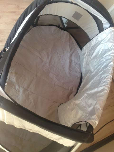 Deryan Peuter Travel Cot - Silver