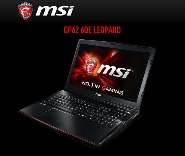 MSI GP62 6QE Leopard Pro i7 6th gen