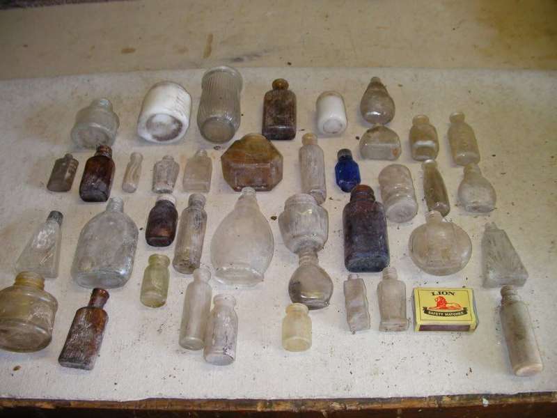 Assortment of antique bottles up for grabs