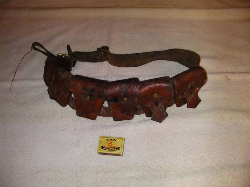 Ammo Leather Bandeleer 5 pouches