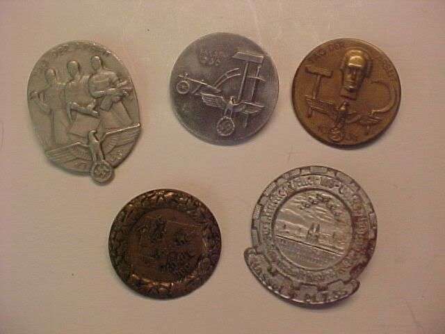 WWII Nazi German Badge Lot x 5 R10 NO RESERVE!