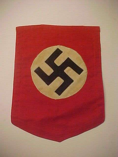 WWII German SS Flag Podium Banner R10 NO RESERVE!