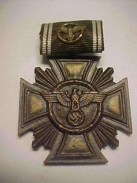 WWII German NSDAP Bronze Medal w Ribbon Bar R10 NO RESERVE!