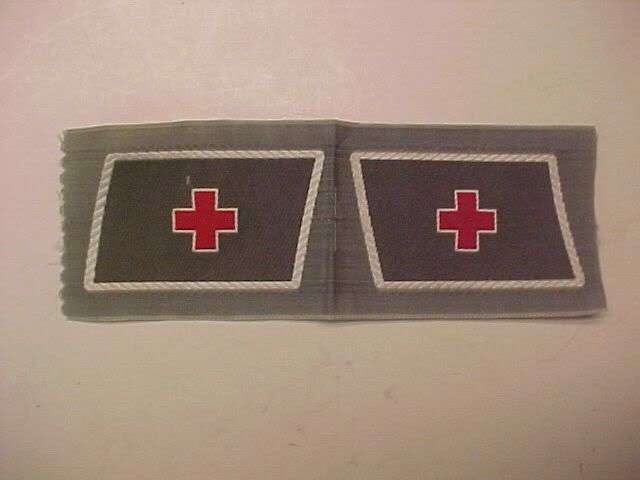 WWII German DRK RED CROSS Collar Tabs MINT Unissued!