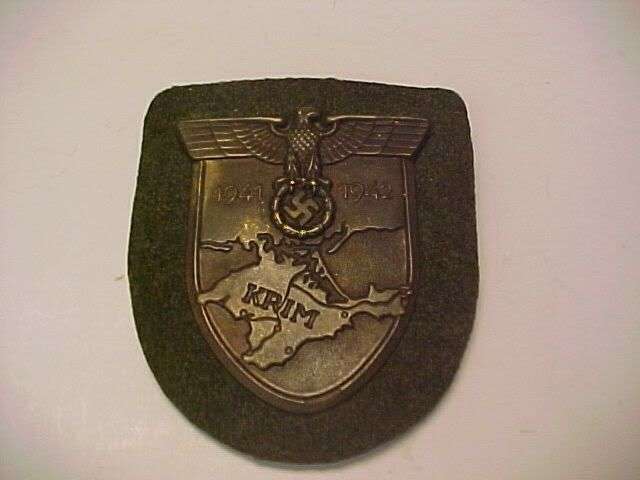 WWII German KRIM Campaign Shield R10 NO RESERVE!
