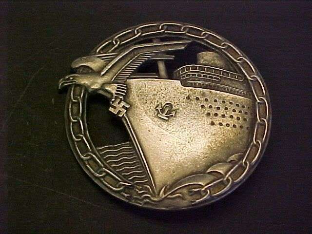 WWII German KRIEGSMARINE BLOCKADE BADGE R10 NO RESERVE!