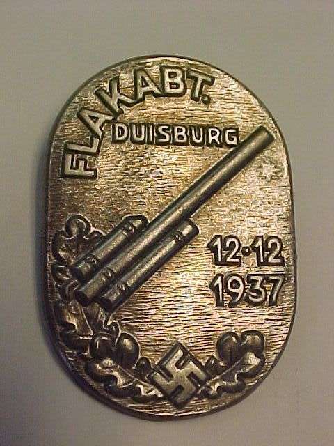 WWII German Badge FLAKABT. 1937 R10 NO RESERVE!!