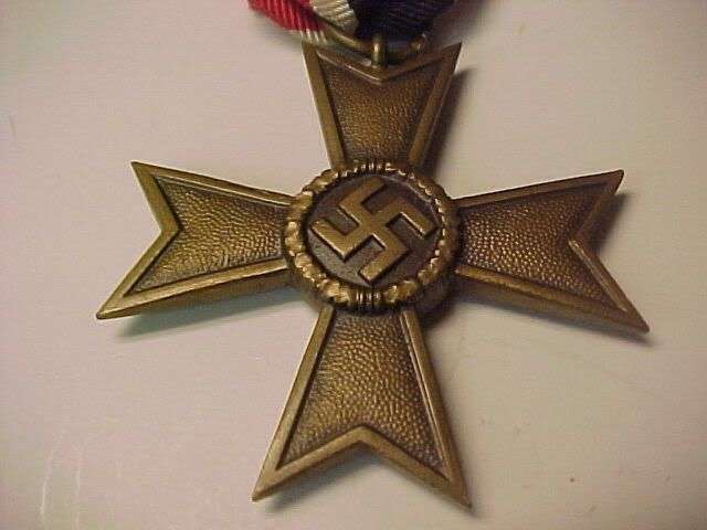 WWII German KVK War Merit Cross W/O SWORDS R10 NO RESERVE!!