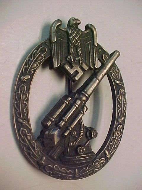 WWII German ARMY FLAK Badge HOLLOW R10 NO RESERVE!
