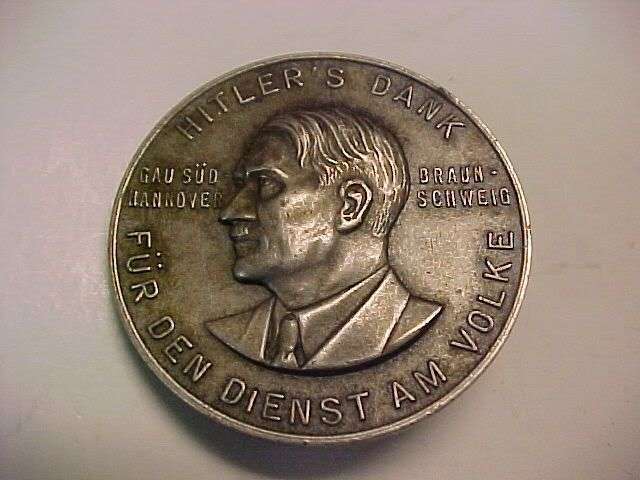 WWII Nazi German HITLERS DANK Badge
