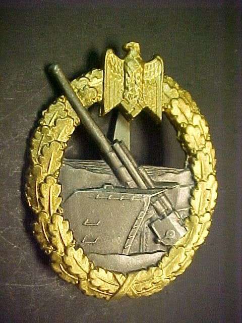 WWII German Kriegsmarine Artillerie Badge