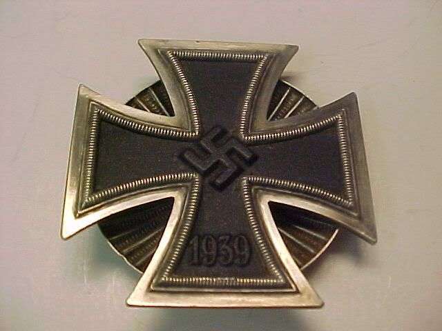 WWII German EK1 IRON CROSS 1st Class 1939 OYSTER SCREWBACK