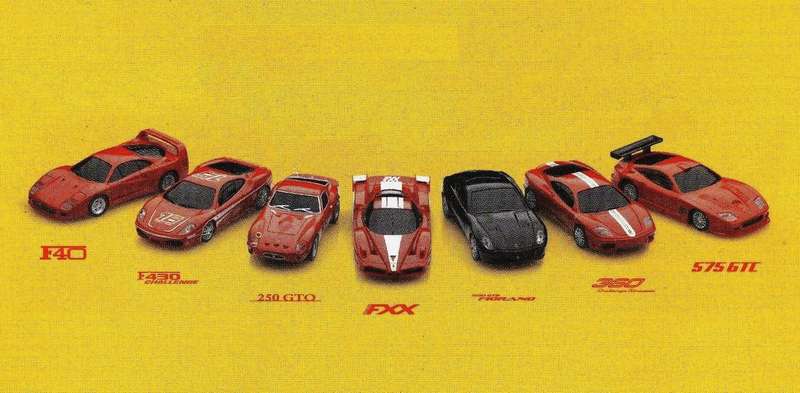 New Ferrari model cars with dynamic engine sounds Set Sealed (1:38 Scale)